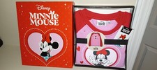 NEW Disney Minnie Mouse Crew Pullover Sweatshirt Size 10 GIRLS Pink Red Hearts