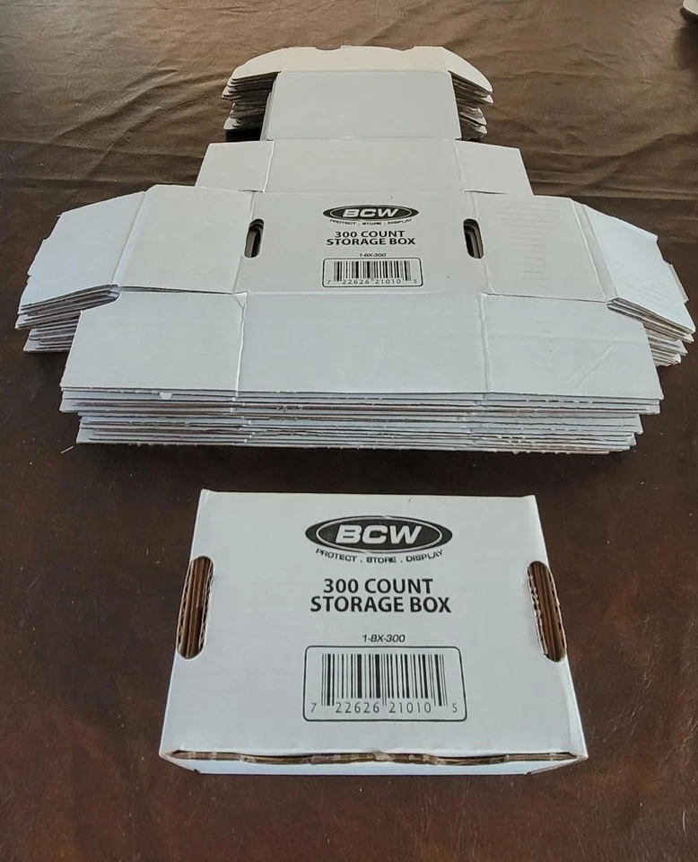 15 x 300 Count BCW Trading Card Storage Boxes - Used - Image 2 of 3