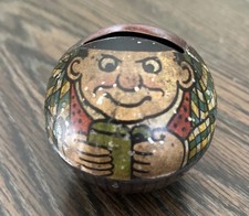1920s German Toy Tin Litho Bank Beer Drinker Very Rare