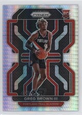 2021-22 Panini Prizm Hyper Prizm Greg Brown III #291 Rookie RC 0sm9