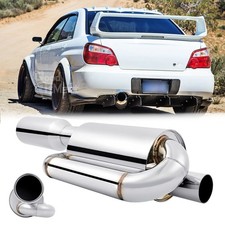 For Subaru Legacy 2.5 To 4 Twin Loop Exhaust Resonator Muffler Tail Pipe Tip