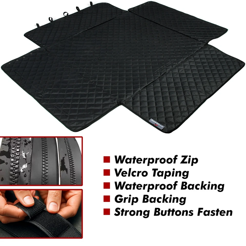 Heavy Duty Quilted Boot Liner Rear Dog Protector For VOLVO XC40 XC60 XC70 XC90 - Image 2 of 4