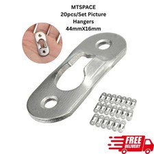 20X Heavy-Duty Keyhole Picture Frame Hangers Two Hole Hanging Bracket Plate UK