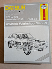Haynes Workshop Manual Datsun Violet 1978-82 All Models