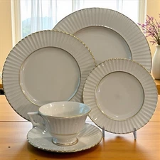 Lenox China Citation Gold Temple Collection 5 Piece Place Setting Made In USA