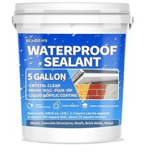 Waterproof Sealant Crystal Clear 5 Gallon 19L Wall Bath Roof In/Outside