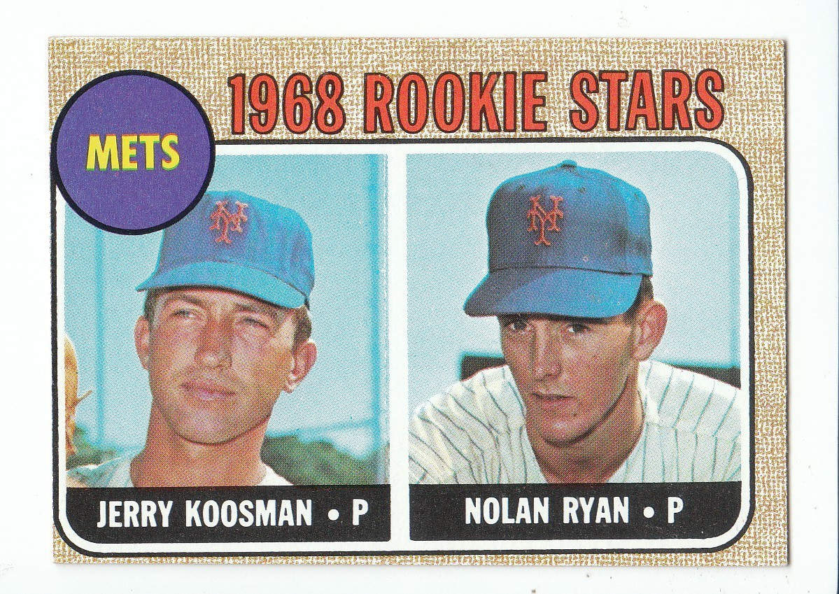 1968 Topps Baseball Mets 1968 Rookie Stars (Nolan Ryan; Jerry Koosman) #177 NM