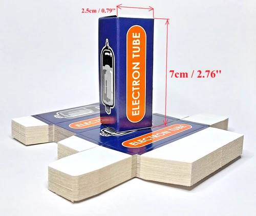 US Stock! 25x Empty Vacuum Tube Glossy Boxes 12AX7 12AU7 ECC83 6DJ8 6N1 6N2 etc.
