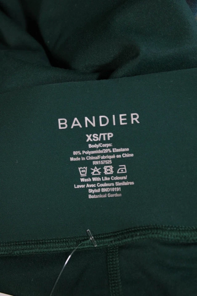 Calzas deportivas Bandier para mujer elásticas de tiro medio al tobillo verdes talla XS Foto 4 de 4