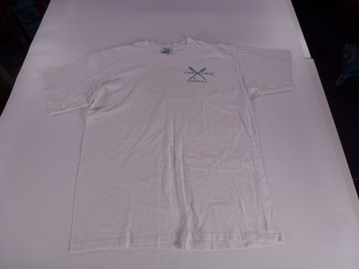 Vintage Single Stitch Coed Naked T-Shirt Herren XL weiß Grafik Baseball USA