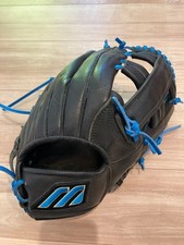 Mizuno View League Soft Infield Gloves Japan-made Blue, Used, Good Condition