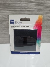 BG Evolve PCDMG12B Matt Grey Single Light Switch 1G 2 Way 