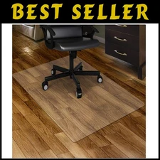 Clear Chair Mat 46x60" - Transparent Wood Floor Protection