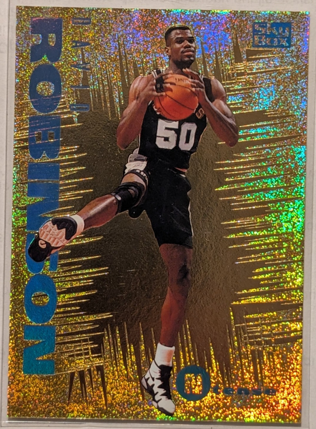 David Robinson 1994-95 Skybox Emotion N-Tense #9 San Antonio Spurs Ntense