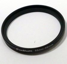 55mm to 58mm Camera Lens adapter Step up Ring metal threaded