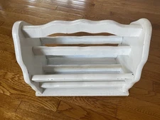 Solid Wood Magazine Rack Holder Stand Newspaper Storage Organizer VTG DIY Heavy