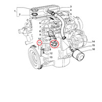 Dichtung KöRper Verschnaufpause Motor Fiat Panda - Uno - 127 Original 7741834