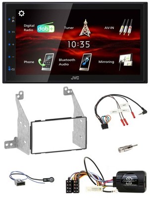 JVC USB Bluetooth Lenkrad DAB 2DIN Autoradio für Nissan Pathfinder R51 2010-2013