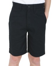 NEW VANS BOYS CHINO SHORTS BLACK SZ 16/28