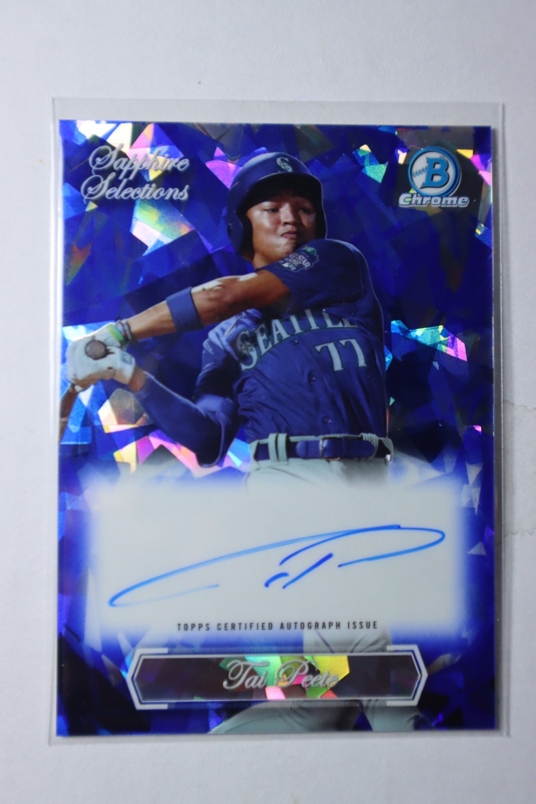 2023 Bowman Draft Tai Peete Auto #SSA-TP Sapphire Selections