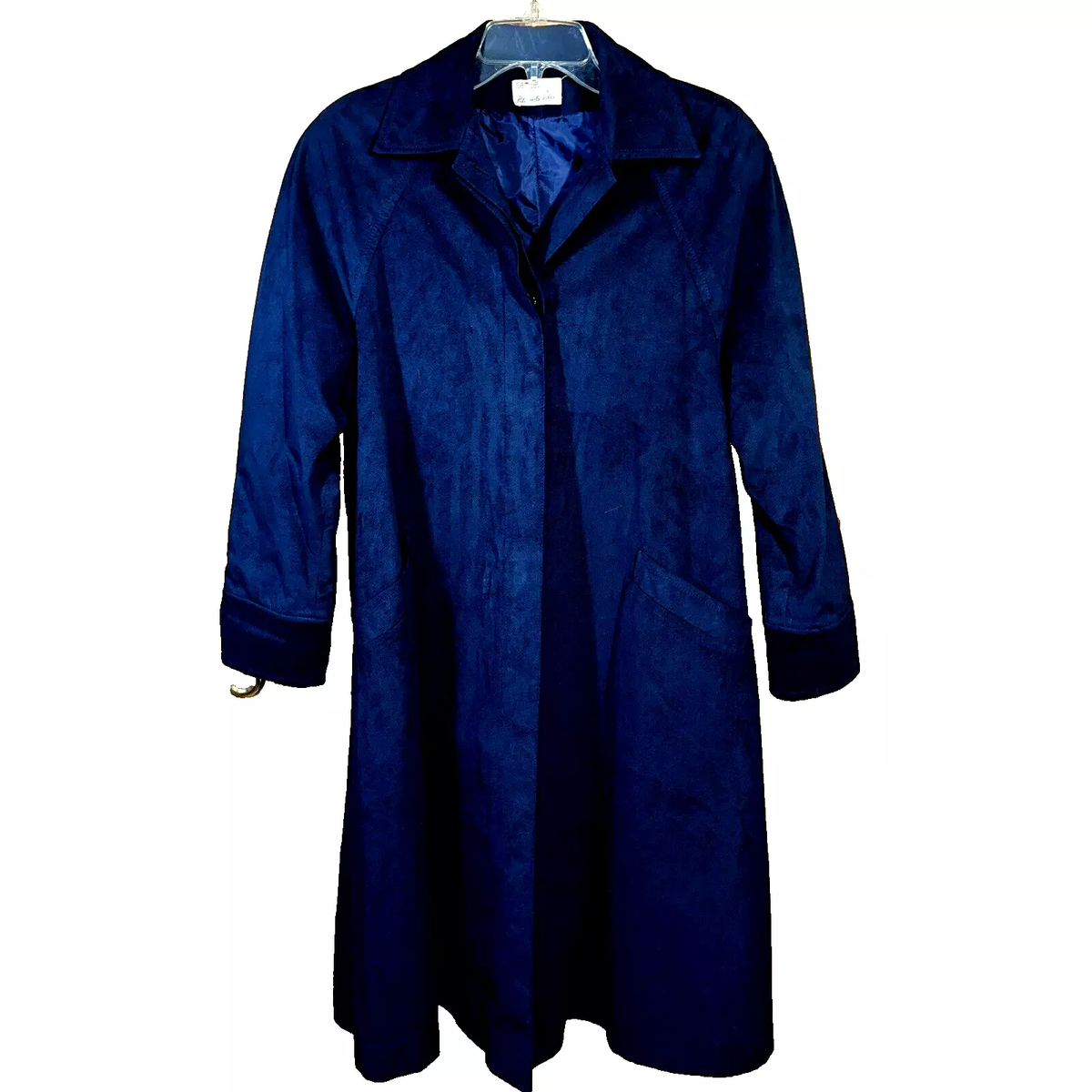 Samuel Robert Royal Navy Ultra-Suede Maxi Swing Coat 70s Peter Hatsi Androu  Sz