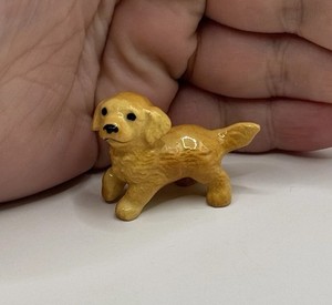 Retired Hagen Renaker GoldenRetriever Puppy Dog Figurine Miniature Trinket