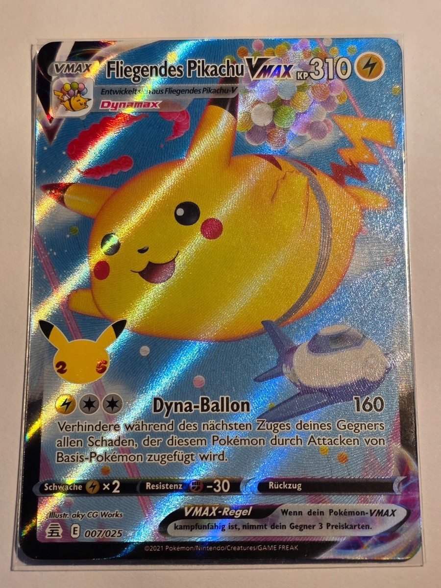 Flying Pikachu VMAX CEL 007○GERMAN○ULTRA RARE○POKEMON