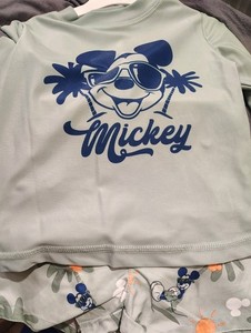 Disney Mickey Mouse Boys 5T 2-Piece Swim Set  Shirt/Trunks NWT UPF 50