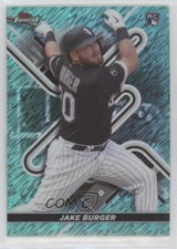 2022 Topps Finest Aqua Shimmer Refractor 7/175 Jake Burger #7 0c3e