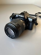 Minolta Maxxum 3000i 35mm SLR Film Camera w/ Sigma Zoom AF-K 70-210mm Lens WORKS