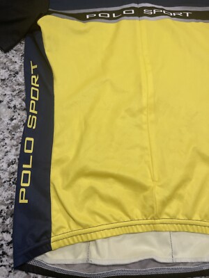 ポロスポーツ polo sports ラルフローレン Vtg Polo Ralph Lauren Polo Sport RLX Cycling Jersey 3/4 Zip Sz M