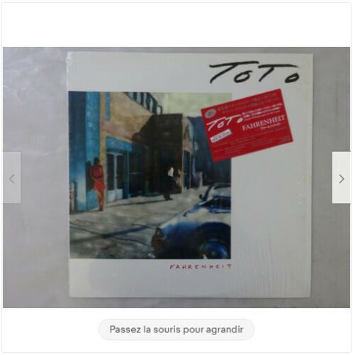 lp. toto , fahrenheit - 1986 - album vinyle nm . made in japan - Photo 1/3