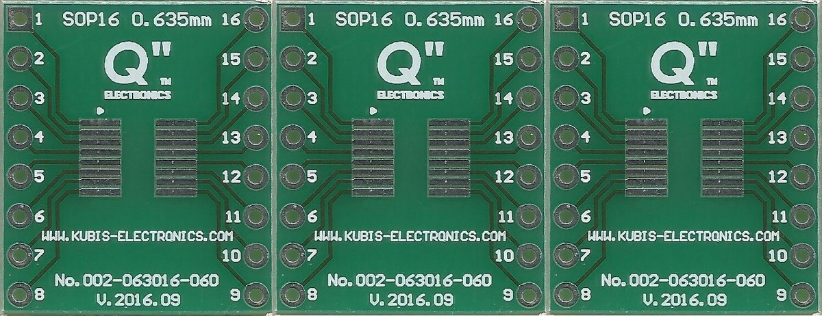 50Pcs SOP16 SSOP16 TSSOP16 0.65/1.27mm Pitch SMD to DIP Adapter Converter Plate