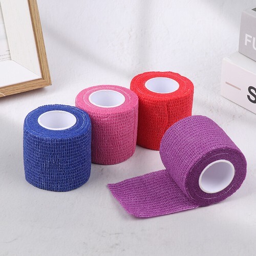 1Roller 5*450cm Multicolor Cohesive Tattoo Grip Tape Wrap Elastic Bandage Rolls - Bild 4 von 18