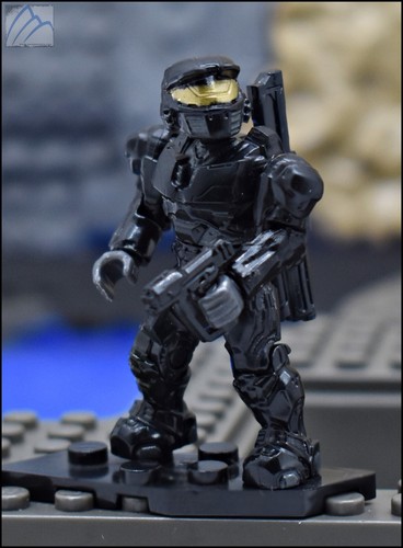HALO MEGA BLOKS UNSC STEALTH BLACK SPARTAN MARK IV FIGURE 97004 BRUTE PROWLER - Picture 5 of 5