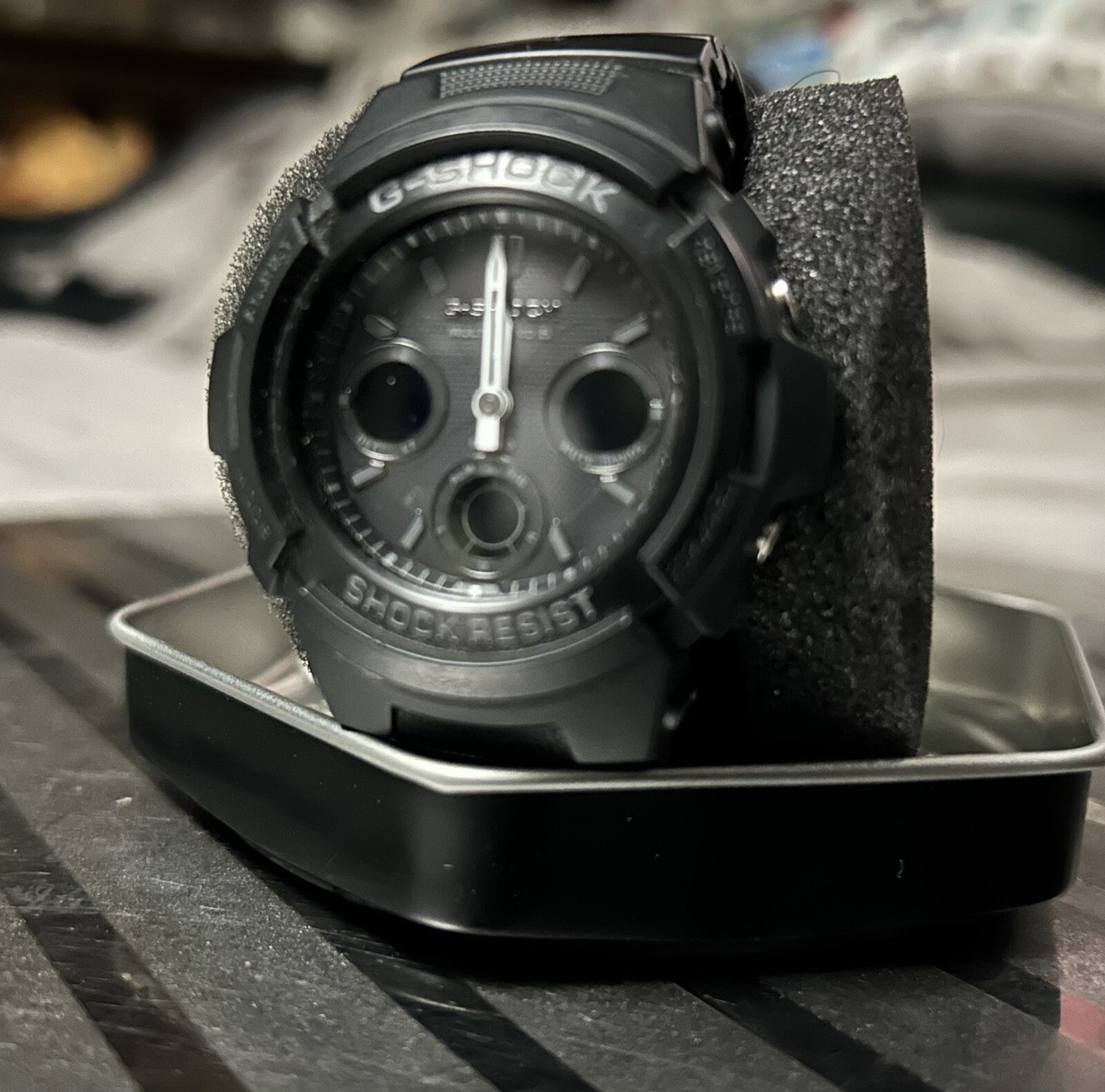 Casio G-Shock AWG-M100 5230 Tough Solar Mens 46mm Watch Black 200m