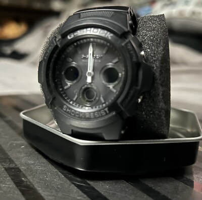 G-SHOCK(111) タフソーラー 5230 AWG-M100SGA Casio G-Shock AWG-M100 5230 Tough Solar Mens 46mm Watch Black 200m