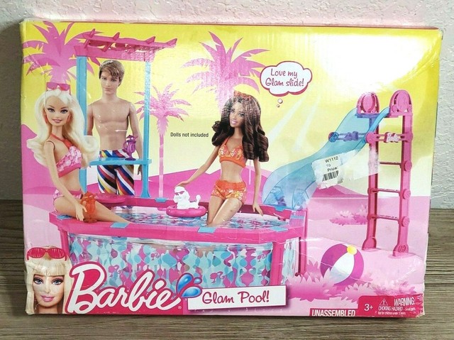 barbie glam pool argos