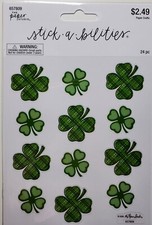 St. Patrick's Shamrock stickers Stick-a-bilities The Paper Studio 24 stickers