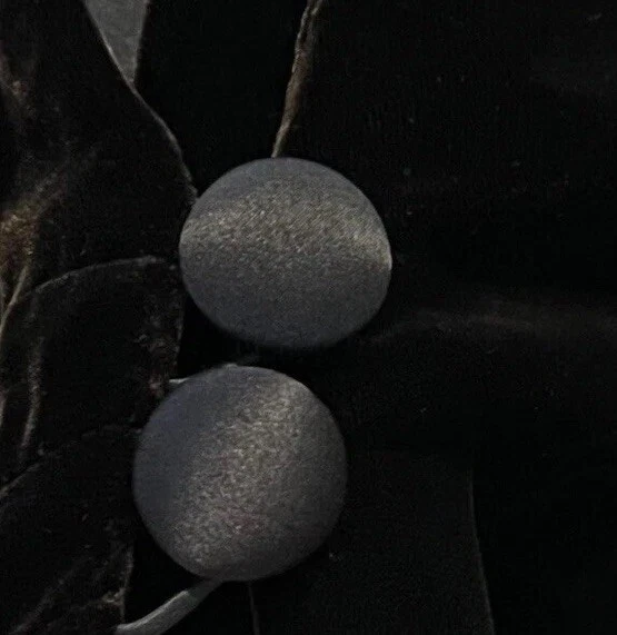 VTG Jones New York Brown Crushed Velvet Wrap Dress Goth Dark Romantic Size 6 - Image 4 of 4