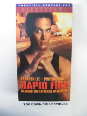 Rapid Fire,  Brandon Lee,  Powers Boothe   VHS Movie