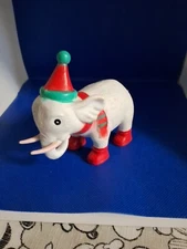 Elephant Figure ANKYO Party Christmas White Scarf Hat Figurine 