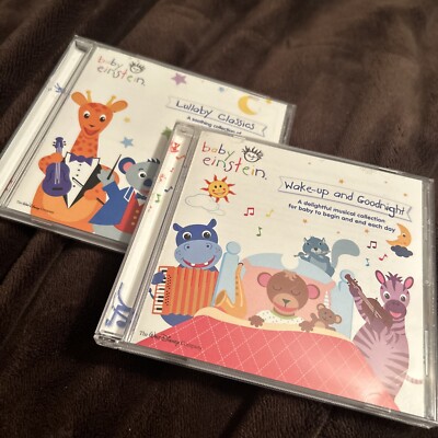 Baby Einstein CD Lot of 2 - Lullaby Classics, Wake-up And Goodnight (CD, 2004)VG
