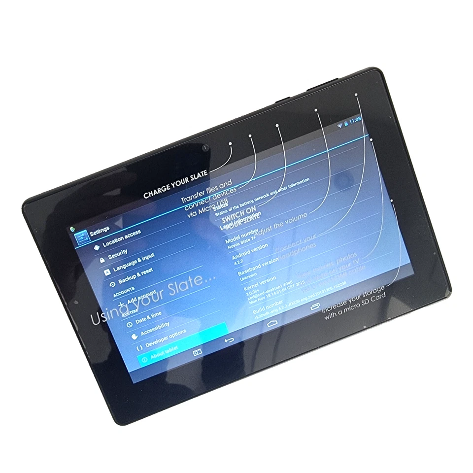 Cheap New Tablet ✔ 7" Novos Slate 7+ • 16GB WiFi Google Browser HDMI Out MicroSD - Image 2 of 4