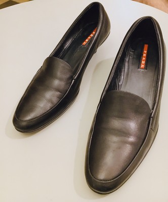 Scarpe Mocassini da donna di Prada con tacco a rocchetto Da cm. 3 misura  36. | eBay