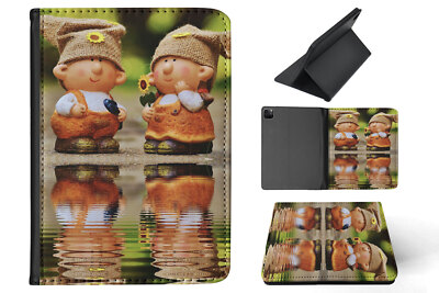 CASE COVER FOR APPLE IPAD|CUTE GARDEN GNOME LITTLE PEOPLE