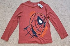 Marvel Jumping Beans Spiderman Long Sleeve Tshirt Boys Size 8 NWT