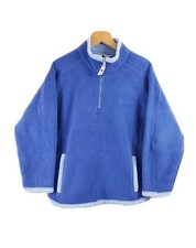 One Valley MENS 1/4 ZIP JUMPER LONG SLEEVE BLUE SIZE MEDIUM