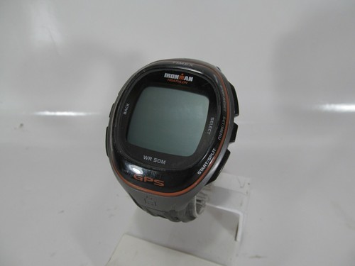 TIMEX IRONMAN TRIATHLON INDIGLO GPS WATCH NO CHARGER M878 5K549 WR 50M GS