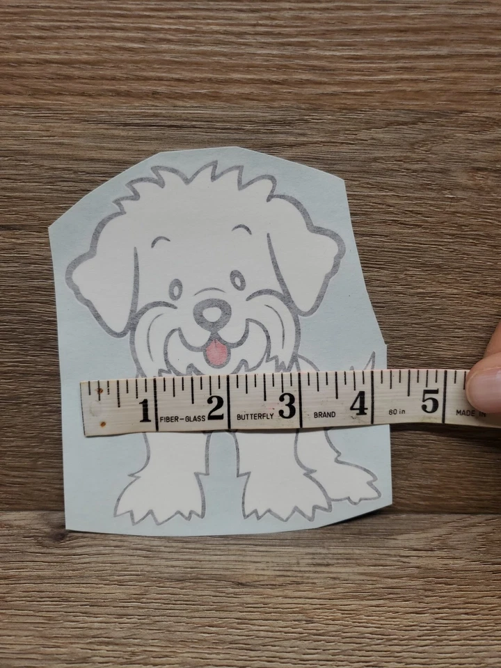 Adesivo para cachorro maltês 3m Scotchcal - Imagem 2 de 3